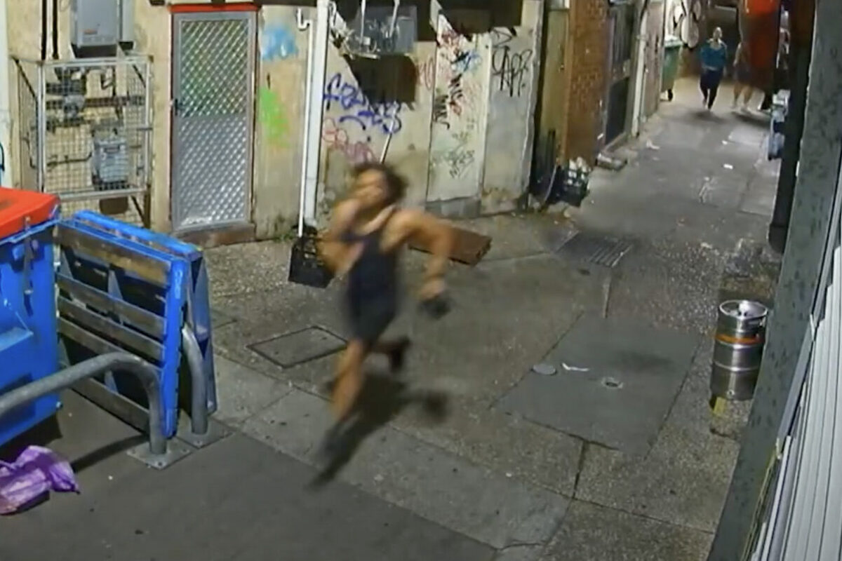 Video: Police want to know who threw the punch